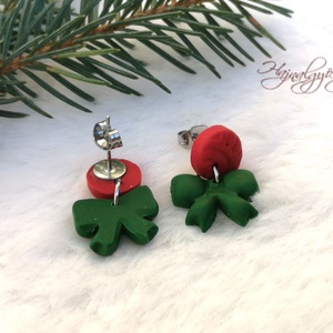 ZÖLD MASNI  fülbevaló - ékszer - fülbevaló - pötty fülbevaló - Meska.hu