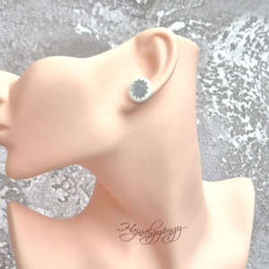 EZÜST HÓPIHE  fülbevaló - ékszer - fülbevaló - pötty fülbevaló - Meska.hu