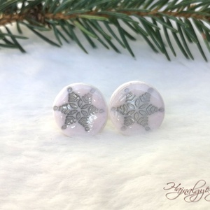 EZÜST HÓPIHE  fülbevaló - Meska.hu