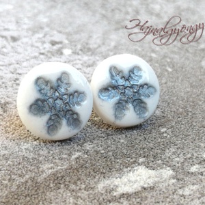 EZÜST HÓPIHE  fülbevaló - Meska.hu