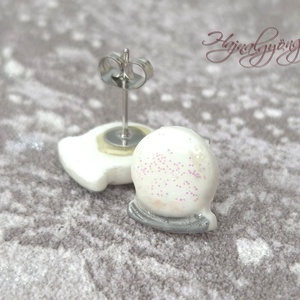 VILÁGÍTÓ HÓGÖMB  fülbevaló - Meska.hu