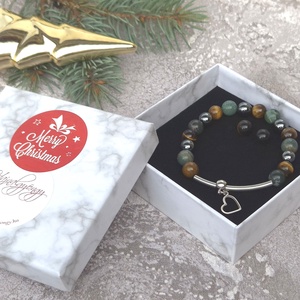 Hematit, indiai achát és tigrisszem szett - ékszer - ékszerszett - Meska.hu