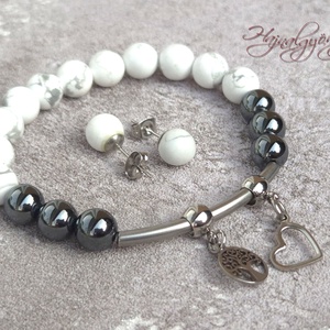 Hematit és howit ásvány ékszerszett - ékszer - ékszerszett - Meska.hu