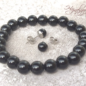 Ónix ásvány ékszerszett - ékszer - ékszerszett - Meska.hu