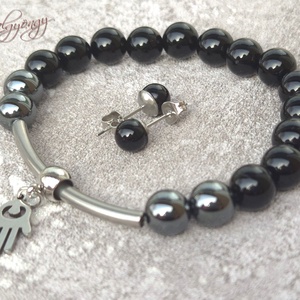 Ónix ásvány ékszerszett - ékszer - ékszerszett - Meska.hu