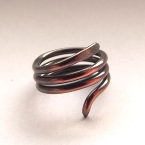 Spirál gyűrű - ékszer - gyűrű - fonódó gyűrű - Meska.hu