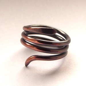 Spirál gyűrű - ékszer - gyűrű - fonódó gyűrű - Meska.hu