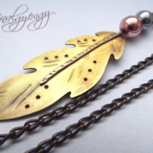 Sárgaréz TOLL nyaklánc - Meska.hu