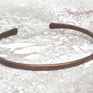 Vékony vörösréz karperec - ékszer - karkötő - karperec - Meska.hu