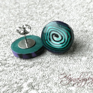 PILLANGÓSZÁRNY fülbevaló - ékszer - fülbevaló - pötty fülbevaló - Meska.hu