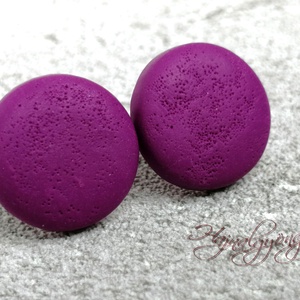 PADLIZSÁN nagy fülbevaló, Ékszer, Fülbevaló, Pötty fülbevaló, Ékszerkészítés, Gyurma, MESKA