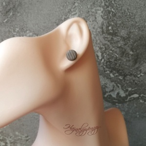 VILÁGOSBARNA fülbevaló - ékszer - fülbevaló - pötty fülbevaló - Meska.hu