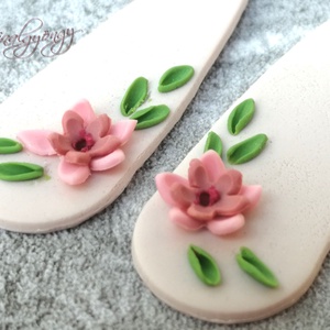 PASZTEL VIRÁG fülbevaló - ékszer - fülbevaló - lógó fülbevaló - Meska.hu