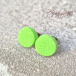 ZÖLD fülbevaló  - Meska.hu