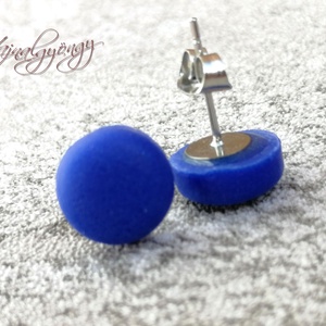 KIRÁLYKÉK fülbevaló  - ékszer - fülbevaló - pötty fülbevaló - Meska.hu