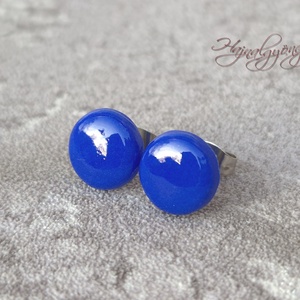 KIRÁLYKÉK fülbevaló  - Meska.hu