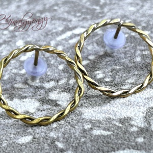 CSAVART KÖR fülbevaló - Meska.hu