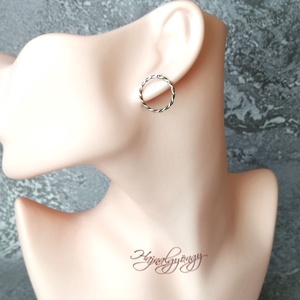 CSAVART KÖR fülbevaló - ékszer - fülbevaló - karika fülbevaló - Meska.hu