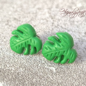 PHILODENDRON fülbevaló  - Meska.hu