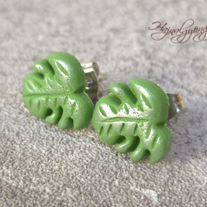 PHILODENDRON fülbevaló  - Meska.hu