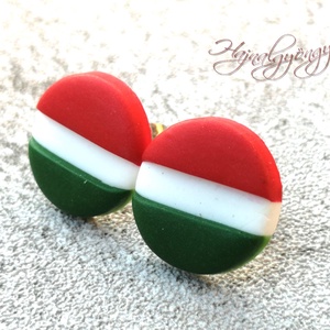 NEMZETI nemsacél fülbevaló - 15 mm - Meska.hu