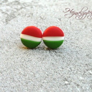 NEMZETI nemsacél fülbevaló - 10 mm - Meska.hu