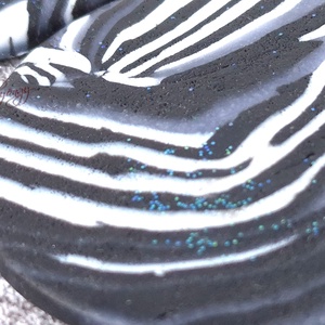 MILKY WAY - fekete fehér nemesacél fülbevaló - ékszer - fülbevaló - lógó fülbevaló - Meska.hu