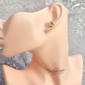 LINZER VIRÁG fülbevaló  - ékszer - fülbevaló - pötty fülbevaló - Meska.hu