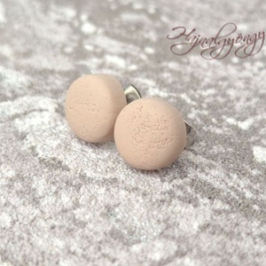 BÉZS nemesacél fülbevaló 10 mm, Ékszer, Fülbevaló, Pötty fülbevaló, Ékszerkészítés, Gyurma, MESKA