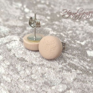 BÉZS nemesacél fülbevaló 10 mm - ékszer - fülbevaló - pötty fülbevaló - Meska.hu