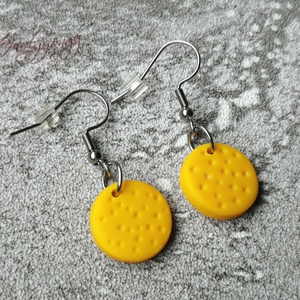 NAPSÁRGA nemesacél fülbevaló - ékszer - fülbevaló - lógó fülbevaló - Meska.hu