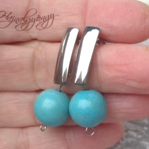 TÜRKIZ nemesacél fülbevaló - ékszer - fülbevaló - lógó fülbevaló - Meska.hu