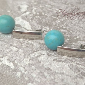 TÜRKIZ nemesacél fülbevaló - ékszer - fülbevaló - lógó fülbevaló - Meska.hu