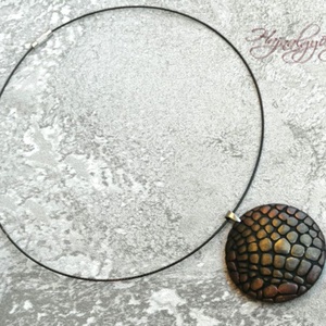 BRONZ RÖGÖK nemesacél medál - ékszer - nyaklánc - statement nyaklánc - Meska.hu