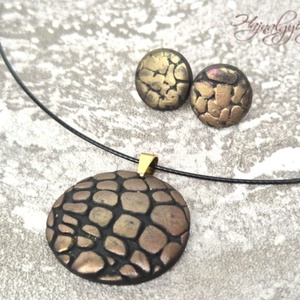 BRONZ RÖGÖK nemesacél medál - ékszer - nyaklánc - statement nyaklánc - Meska.hu