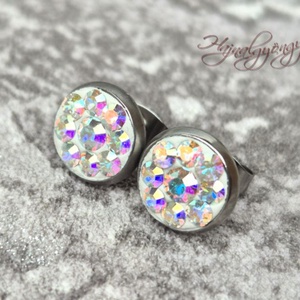 PRECIOSA CRYSTAL AB nemesacél fülbevaló  - ékszer - fülbevaló - pötty fülbevaló - Meska.hu