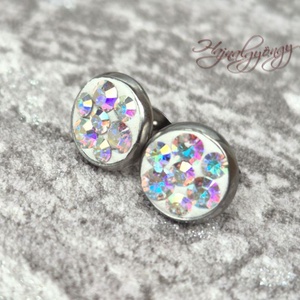 PRECIOSA CRYSTAL AB nemesacél fülbevaló  - Meska.hu