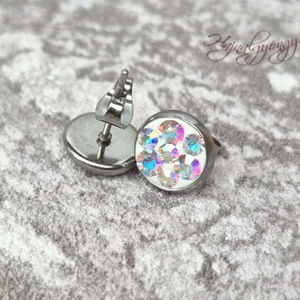 PRECIOSA CRYSTAL AB nemesacél fülbevaló  - ékszer - fülbevaló - pötty fülbevaló - Meska.hu