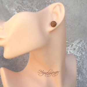 KARAMELL fülbevaló  - ékszer - fülbevaló - pötty fülbevaló - Meska.hu