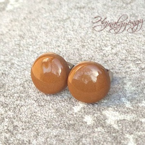 KARAMELL fülbevaló  - Meska.hu