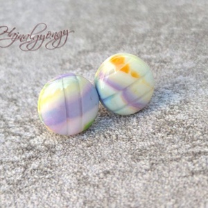 PASZTELL nemesacél fülbevaló - Meska.hu