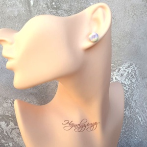 PASZTELL nemesacél fülbevaló - ékszer - fülbevaló - pötty fülbevaló - Meska.hu