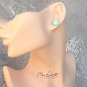 Menta nemesacél fülbevaló 10 mm - ékszer - fülbevaló - pötty fülbevaló - Meska.hu