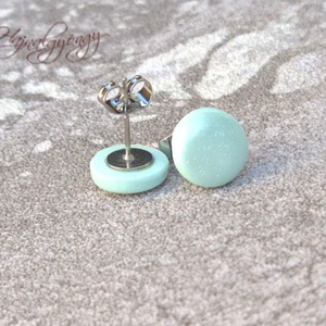 Menta nemesacél fülbevaló 10 mm - ékszer - fülbevaló - pötty fülbevaló - Meska.hu
