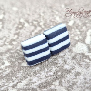 CSÍKOS NÉGYZET nemesacél fülbevaló 10 mm - Meska.hu