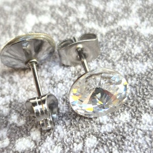 CRYSTAL fülbevaló 8 mm - ékszer - fülbevaló - pötty fülbevaló - Meska.hu