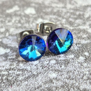 BERMUDA BLUE nemesacél fülbevaló 8 mm - Meska.hu