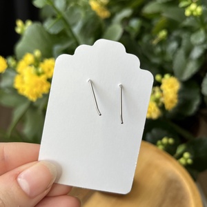 Kék-fehér-szürke pillangós gyöngy fülbevaló - ékszer - fülbevaló - lógó fülbevaló - Meska.hu