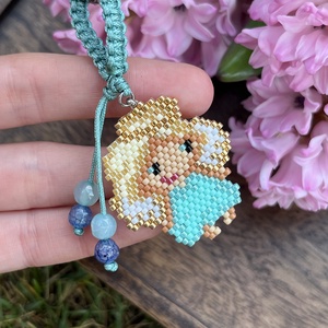 Kék angyalkás kulcstartó - táska & tok - kulcstartó & táskadísz - kulcstartó - Meska.hu