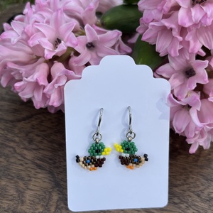 Vadkacsa fülbevaló - ékszer - fülbevaló - lógó fülbevaló - Meska.hu